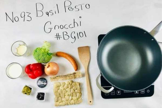 Basil Pesto Black Garlic Gnocchi 