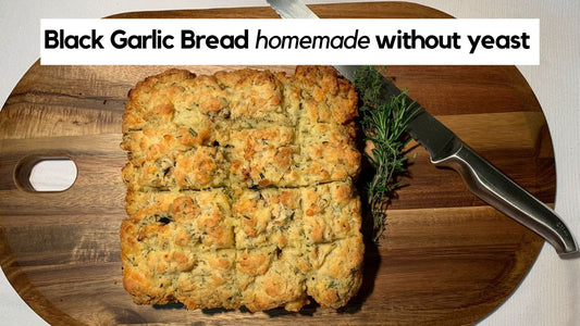 Homemade Black Garlic Bread