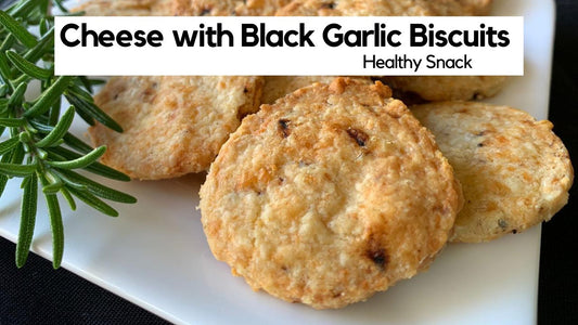Cheese with Black Garlic Biscuit 