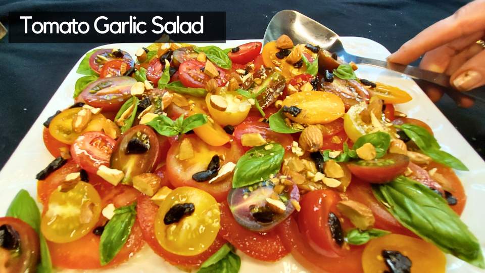tomato garlic salad