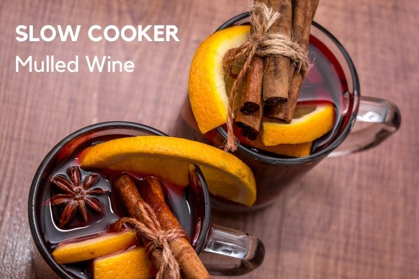 mulled wine in slow cooker