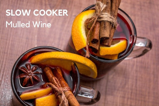 mulled wine in slow cooker