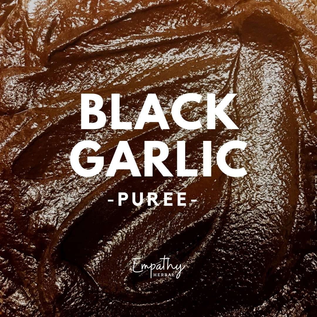 black garlic puree detail