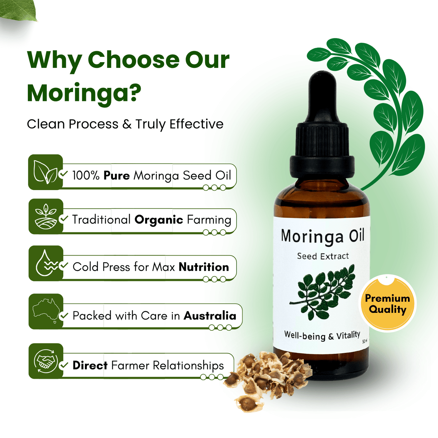 Moringa Oleifera Seed Oil