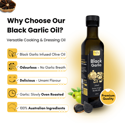 Black Garlic Infused Olive Oil