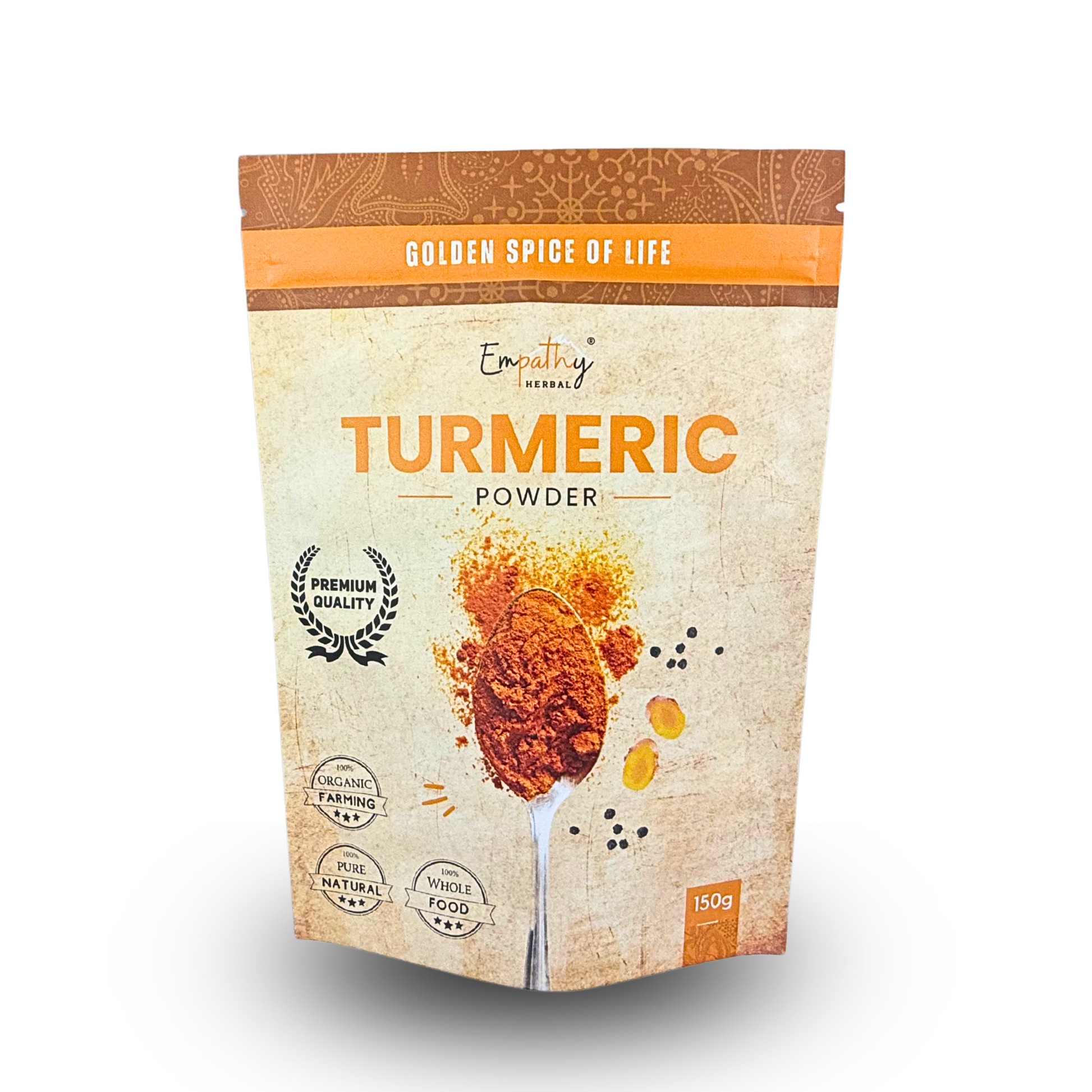 Package of Empathy Turmeric Powder on a white background